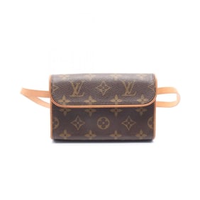 Louis Vuitton LOUIS VUITTON Pochette Florentine Monogram Waist Bag Body Coated Canvas Leather