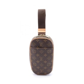 Louis Vuitton LOUIS VUITTON Pochette Ganju Waist Bag Body Coated Canvas Leather Monogram Men's