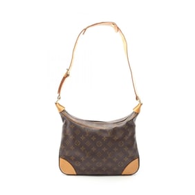 Louis Vuitton Boulogne PM Monogram Shoulder Bag Coated Canvas Leather Women's Brown M51265
