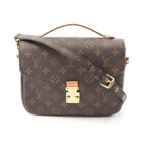 Louis Vuitton Metis MM Pochette Handbag, Coated Canvas, Leather, Monogram, Women's, Brown, M44875