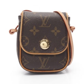 Louis Vuitton LOUIS VUITTON Pochette Cancun Monogram Shoulder Bag Coated Canvas Leather Women's