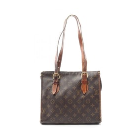 Louis Vuitton LOUIS VUITTON Popincourt Au Monogram Tote Bag Coated Canvas Leather Women's Brown