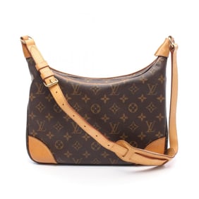Louis Vuitton Boulogne PM Monogram Shoulder Bag Coated Canvas Leather Women's Brown M51265