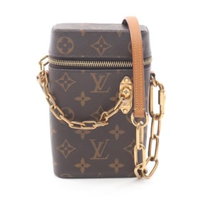 Louis Vuitton Phone Box Shoulder Bag Coated Canvas Monogram Women's Brown M44914