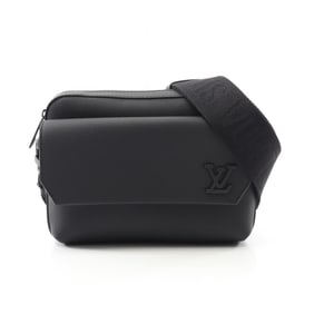 Louis Vuitton LOUIS VUITTON Fastline Shoulder Bag Leather Aerogram Men's Black M22482