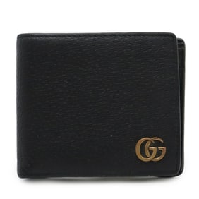GUCCI GG Marmont Petit Bi-fold Wallet Leather Black 428725