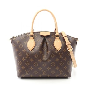 Louis Vuitton Boetie NM PM Monogram Handbag Coated Canvas Leather Women's Brown M45986
