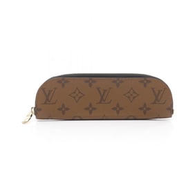 LOUIS VUITTON Pencil Pouch Charlotte Pen Case Coated Canvas Monogram Reverse Women's Brown GI1165
