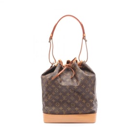 Louis Vuitton Noe Shoulder Bag Coated Canvas Leather Monogram Women's Brown M42224