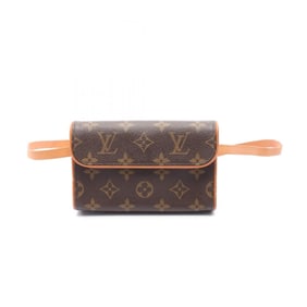 Louis Vuitton LOUIS VUITTON Pochette Florentine Monogram Waist Bag Body Coated Canvas Leather