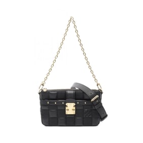 Louis Vuitton Troca PM Handbag Leather Women's Black M59116