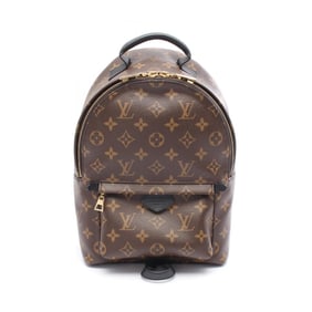 Louis Vuitton Palm Springs Backpack PM Monogram Coated Canvas Leather Women's Brown Black M44871