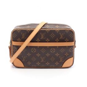 Louis Vuitton Trocadero 27 Shoulder Bag Coated Canvas Leather Monogram Women's Brown M51274