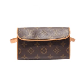 Louis Vuitton LOUIS VUITTON Pochette Florentine Waist Bag Body Coated Canvas Leather Monogram