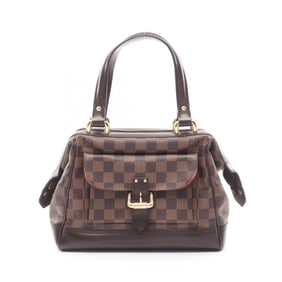 Louis Vuitton Knightsbridge Handbag Coated Canvas Leather Damier Women's Brown N51201