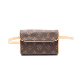 Louis Vuitton LOUIS VUITTON Pochette Florentine Monogram Waist Bag Body Coated Canvas Leather