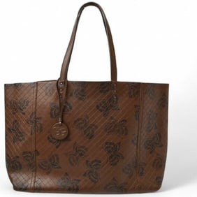 Bottega Veneta Tote Bag for Men and Women BOTTEGA VENETA Intreccio Mirage Butterfly Dark Brown
