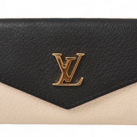 Louis Vuitton Wallet Tri-fold LOUIS VUITTON Mini Portefeuille Rock Bicolor Black Beige M80984