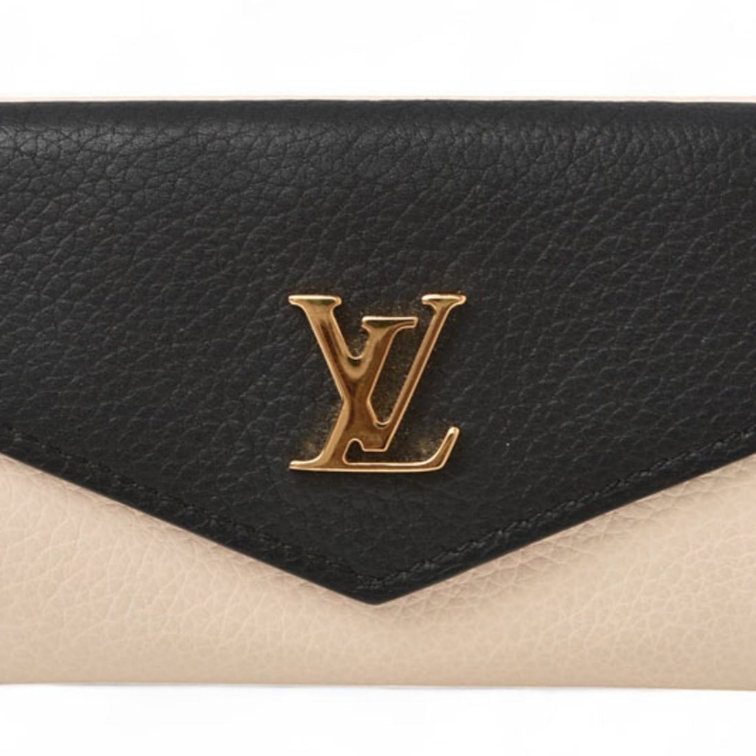 Louis Vuitton Wallet Tri-fold LOUIS VUITTON Mini Portefeuille Rock Bicolor Black Beige M80984 (1 of 10)