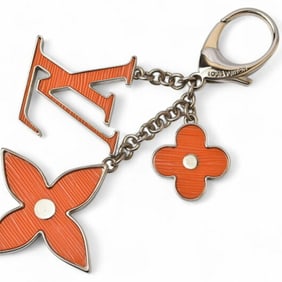 Louis Vuitton Keyring Charm LOUIS VUITTON Bijou Sac Fleur d'Epi Orange M66468