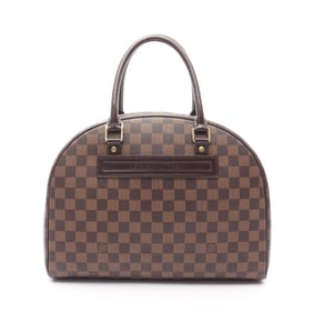 Louis Vuitton Nolita Damier Ebene Handbag Coated Canvas Leather Women's Brown N41455