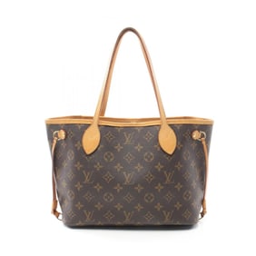 Louis Vuitton Neverfull PM Tote Bag Coated Canvas Leather Monogram Women's Brown M40155