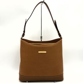 BURBERRY Shoulder Bag Nova Check One Handle Leather Camel Brown Women's ITKF89BSZ1S8