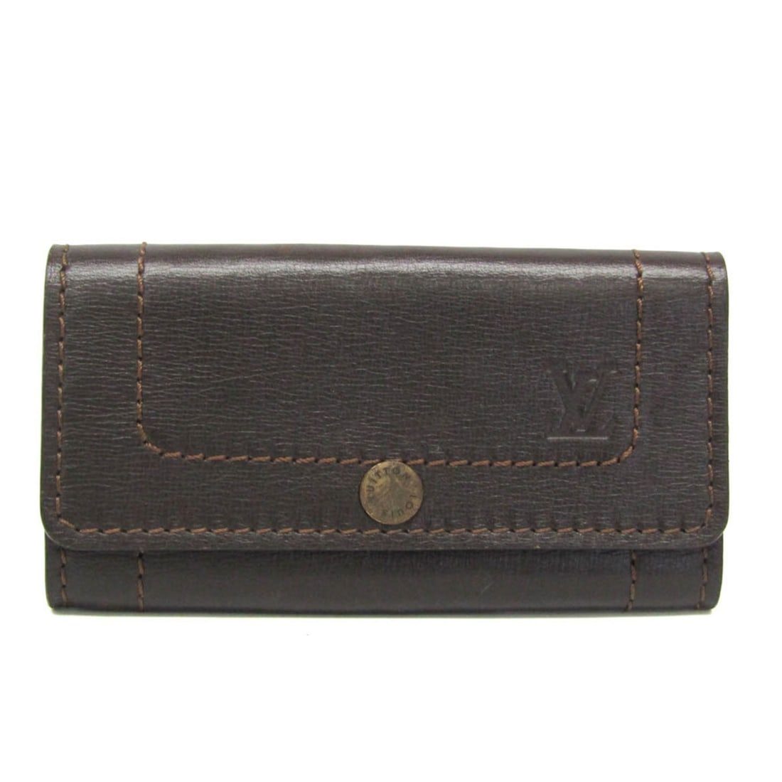 Louis Vuitton Multicles 6 M95539 Men's Utah Leather Key Case Coffee (1 of 13)