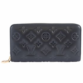 Louis Vuitton Zippy Wallet Long M81510 Lamb Leather Black Men's Purchased in May 2025 LOUIS VUITTON
