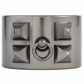 Hermes Bracelet Collier de Chien Bangle H057024 Aluminum Ladies Orage Grey HERMES