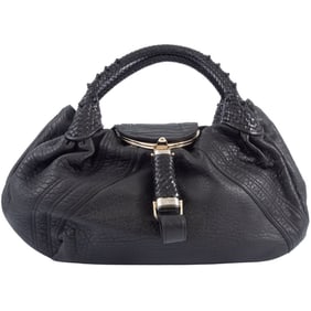 Fendi Spy Bag Handbag 8BR511 Leather Black Women's Storage NUVOLATA FENDI