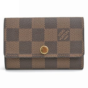 Louis Vuitton Key Case Men's Damier Multicle 6 6-Key Ebene (Brown) N62630