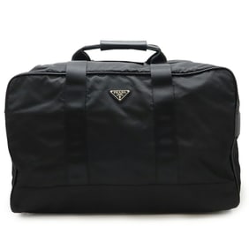 PRADA Prada Boston bag Travel Shoulder Nylon Leather NERO Black strap missing V70S
