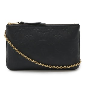 LOUIS VUITTON Louis Vuitton Monogram Empreinte Pochette Double Zip Chain Shoulder Bag Noir Black