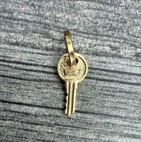 Mini 14K Gold Key Charm