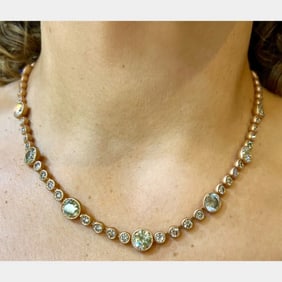 ROBERTO COIN 20K Rose Gold 41.00 Ct. Fancy Diamond Necklace
