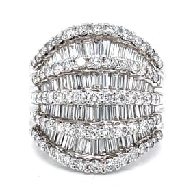 18K White Gold 4.75 Ct. Diamond Ring
