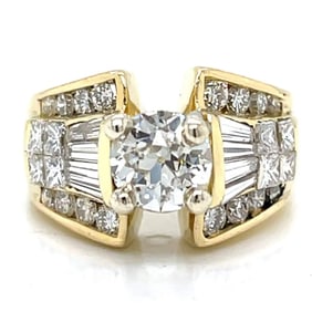 18K Yellow Gold 3.50 Ct. Diamond Ring