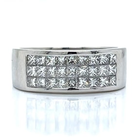 Platinum 2.15 Ct. Diamond Band