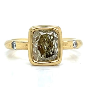 18K Yellow Gold 2.01 Ct. Fancy Yellow Diamond Ring