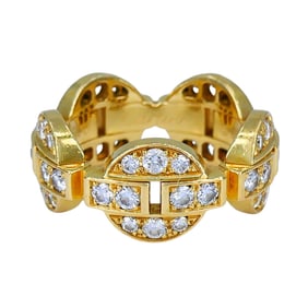 Cartier Maillon 18k Gold Diamond Band Ring