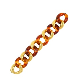 Seaman Schepps Amber Bracelet 18k Gold Link Bracelet