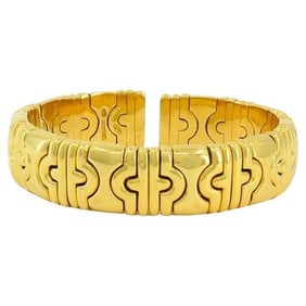 Bvlgari 18k Bulgari Cuff Parentesi Bracelet