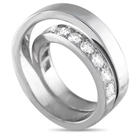 Cartier Nouvelle Vague 18K White Gold 1.20ct Diamond Ring CA07-061125