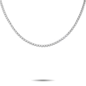 Diana 18K White Gold 11.50ct Diamond Tennis Necklace DI04-070225