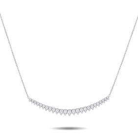 Hearts on Fire Aerial 18K White Gold 0.84ct Diamond Lunar Eclipse Necklace HF15-070125
