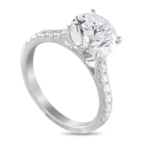 LB Exclusive 14K White Gold 3.37ct Lab-Grown Diamond Ring MF26-041725