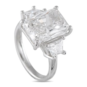 LB Exclusive 14K White Gold 8.31ct Lab Grown Diamond Ring MF01-062325