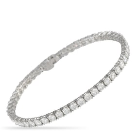 LB Exclusive 18K White Gold 8.76ct Diamond Tennis Bracelet MF06-053025
