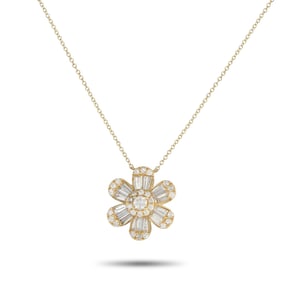 LB Exclusive 14K Yellow Gold 1.25ct Diamond Pendant Necklace PN14994-Y